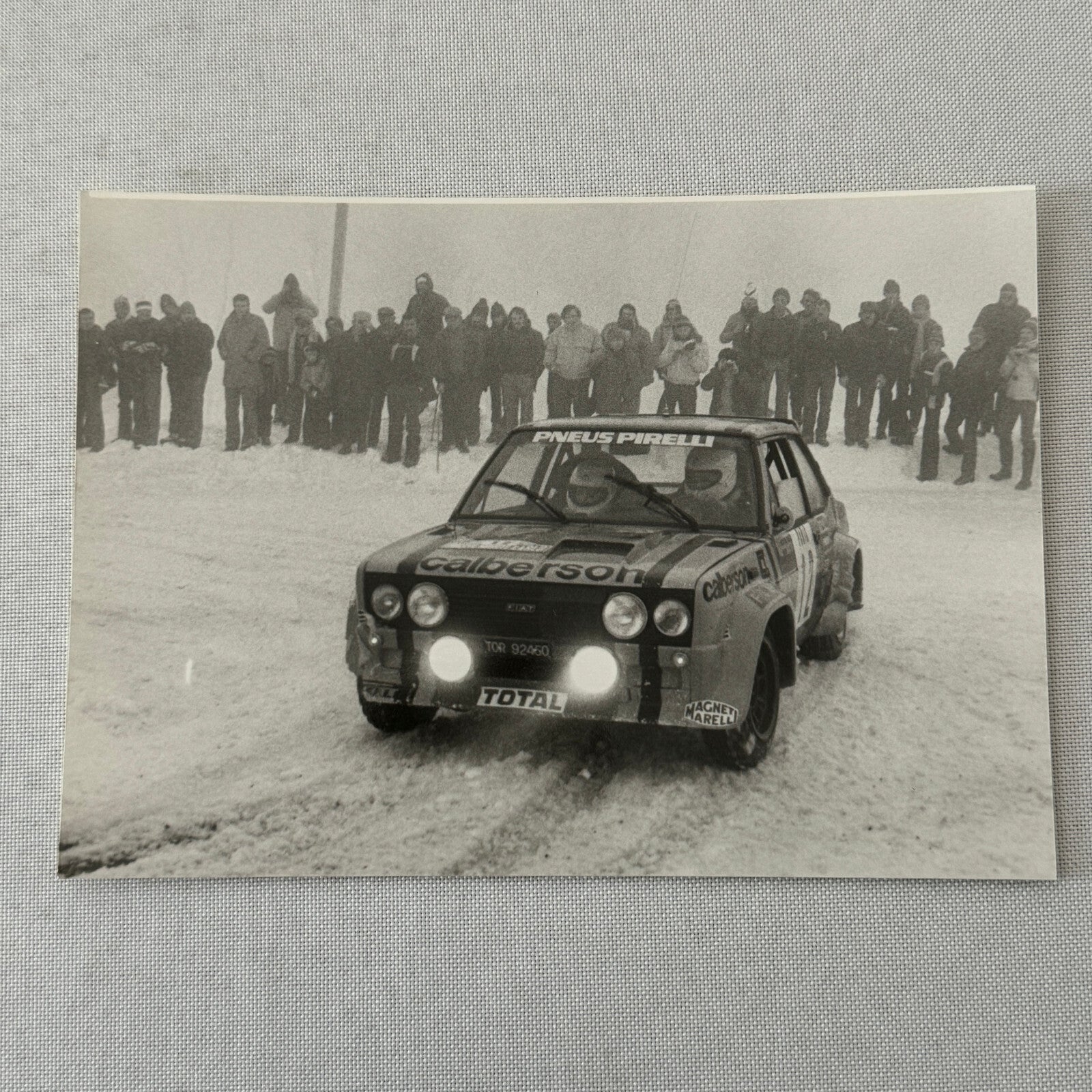 1980 Rallye Monte Carlo Press Photo Photograph DPPI Fiat 131 Abarth Car