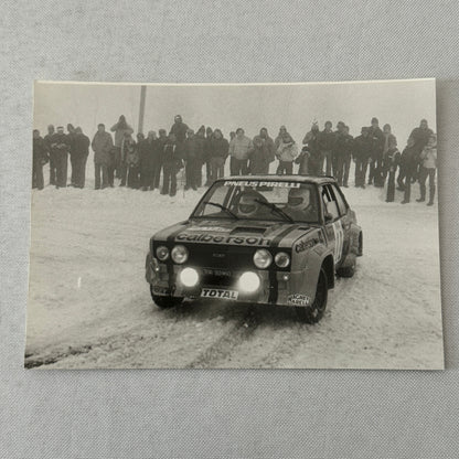 1980 Rallye Monte Carlo Press Photo Photograph DPPI Fiat 131 Abarth Car