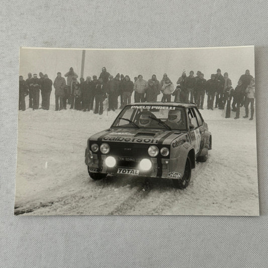 1980 Rallye Monte Carlo Press Photo Photograph DPPI Fiat 131 Abarth Car