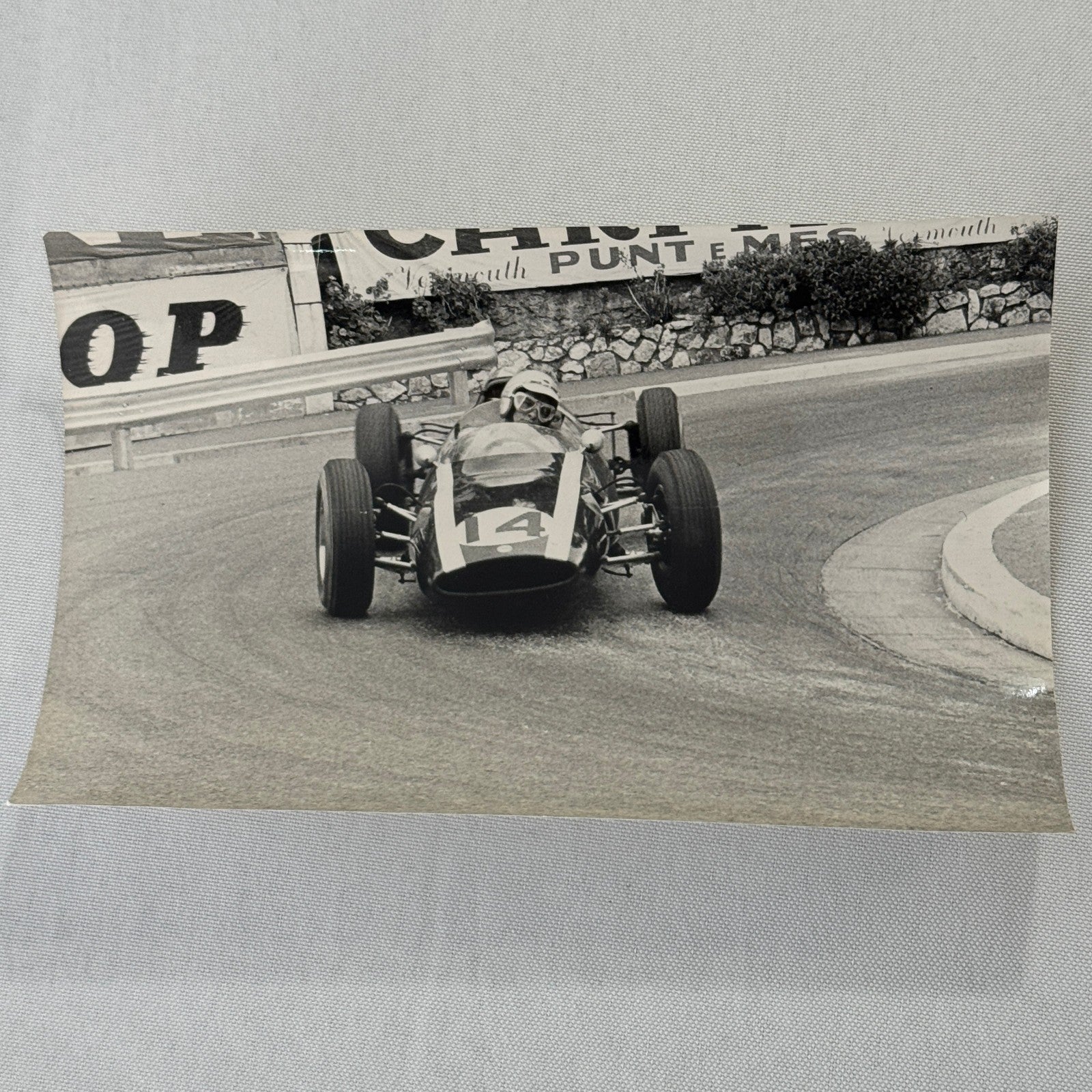 Vintage Racing Photo Photograph Bruce McLaren F1 Formula One Car Driver
