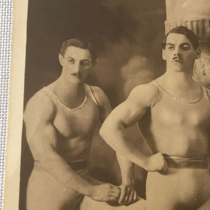 Circus Performer Acrobats Dancer Troupe RPPC Real Photo Postcard 3 Collins