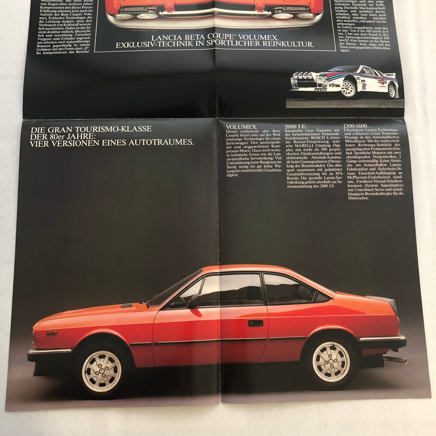 Lancia Beta Coupe Car Sales Brochure Catalog German Text