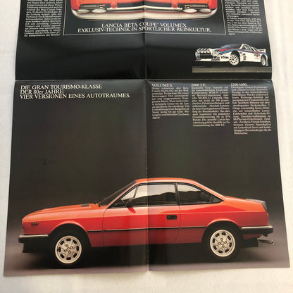 Lancia Beta Coupe Car Sales Brochure Catalog German Text
