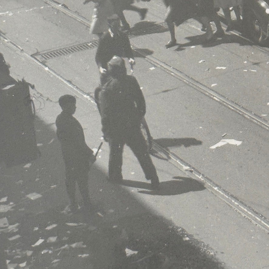 Vintage VE Day Celebration New York Times Square Photo Photograph Modern Print
