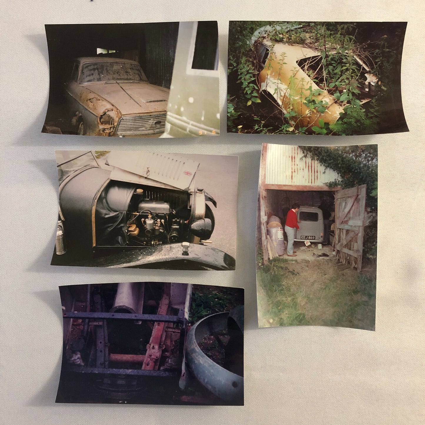 Vintage Austin Barn Find Junk Yard Car Truck Part Photo Photograph Lot of 30