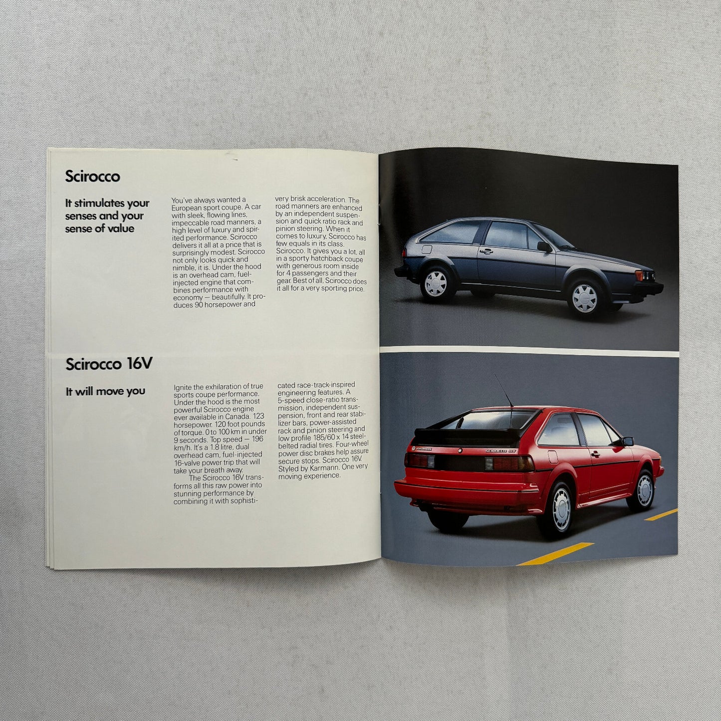 1987 Volkswagen VW Car Sales Brochure Catalog Scirocco Jetta Cabriolet Golf Fox