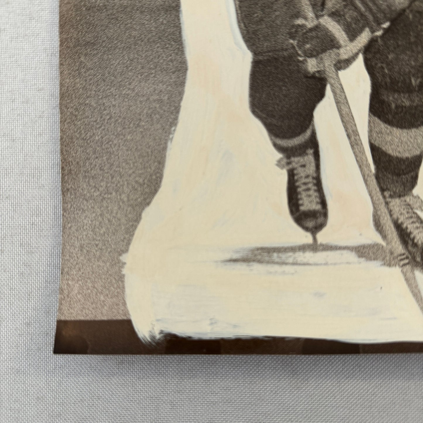 Detroit Red Wings Hockey Player Photo Photograph Vintage Unidentified Bob Baun ?
