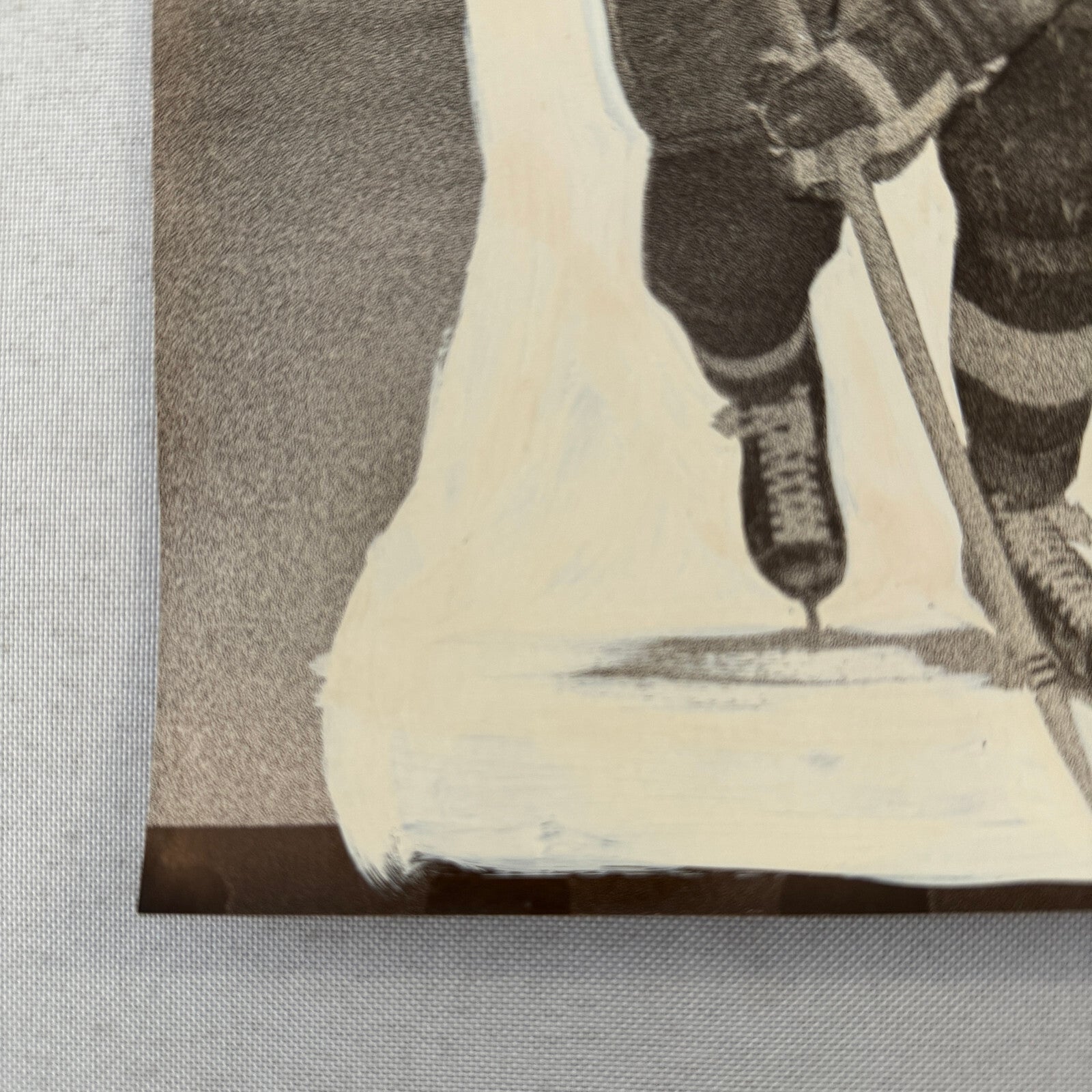 Detroit Red Wings Hockey Player Photo Photograph Vintage Unidentified Bob Baun ?