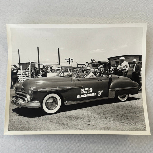 Vintage Indy 500 Racing Photo Oldsmobile 88 Official Pace Car Photograph