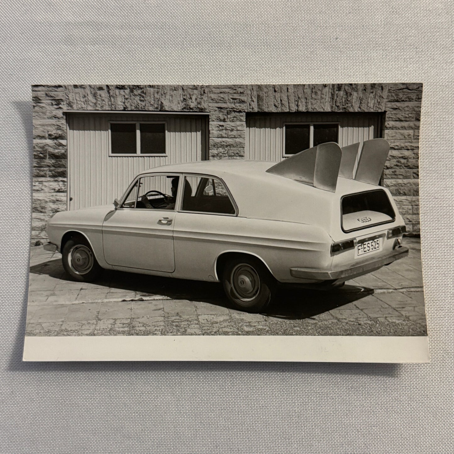 Vintage Audi Aerodynamic Concept Car Photo Photograph Print Lot 2x
