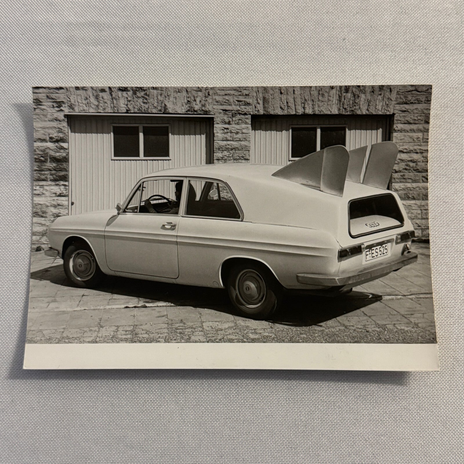 Vintage Audi Aerodynamic Concept Car Photo Photograph Print Lot 2x