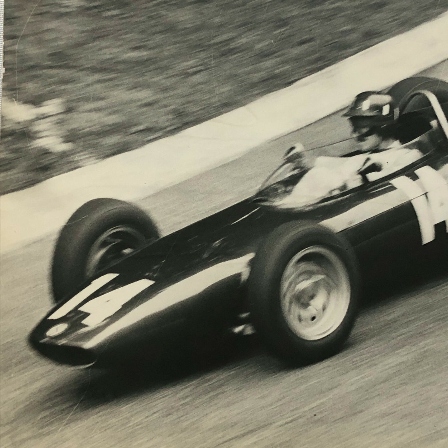 1962 Italian Grand Prix Monza Racing Photo Photograph Graham Hill BRM T57 Car 