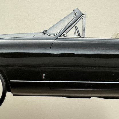 1952 Ford Comete Cabriolet Coachbuilder Automobile Illustration Art Drawing