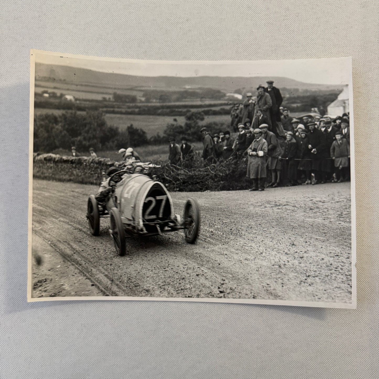 Bugatti Car at 1922 Tourist Trophy TT Race Racing Photo Photograph Vintage