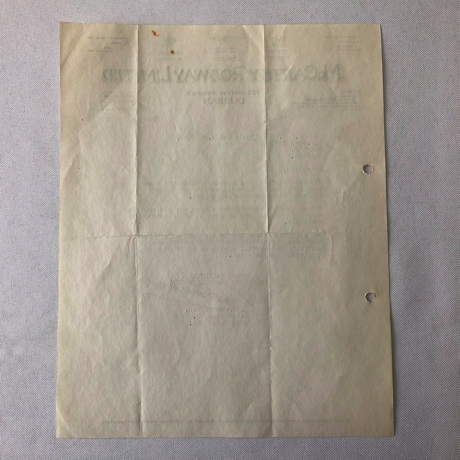 1947 Morris Dodge & Packard Car and Truck Dealership Letter Letterhead Document 