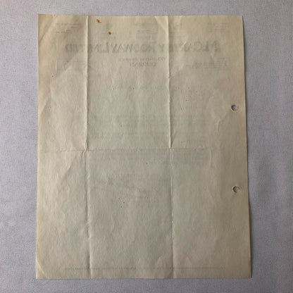 1947 Morris Dodge & Packard Car and Truck Dealership Letter Letterhead Document 