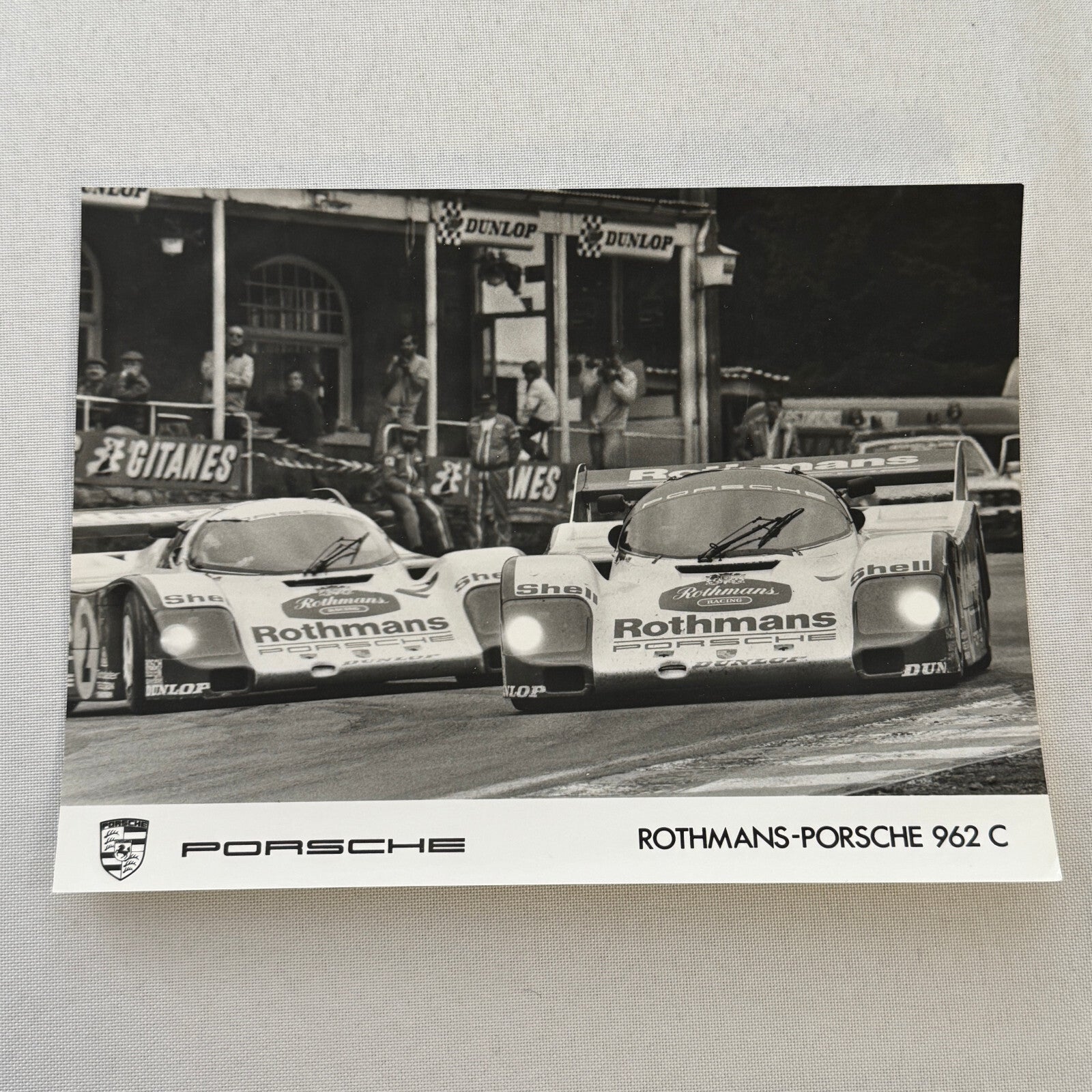 Rothmans Racing Porsche 962 C Car Factory Photo Photograph Print Vintage 962C