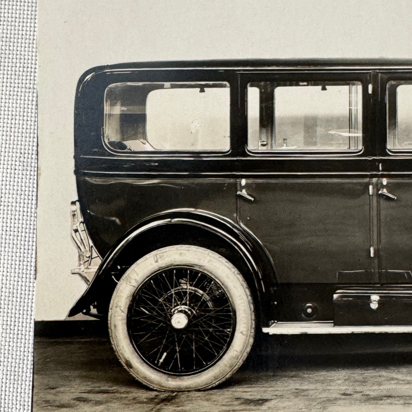Vintage Automobile Photo Photograph Print Unidentified European
