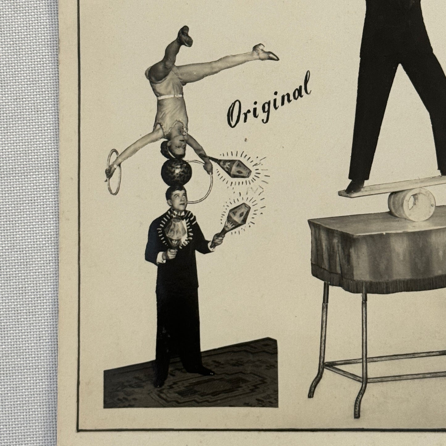 Vintage Circus Performer Act Photo Photograph The Juvelys Juggling Acrobats