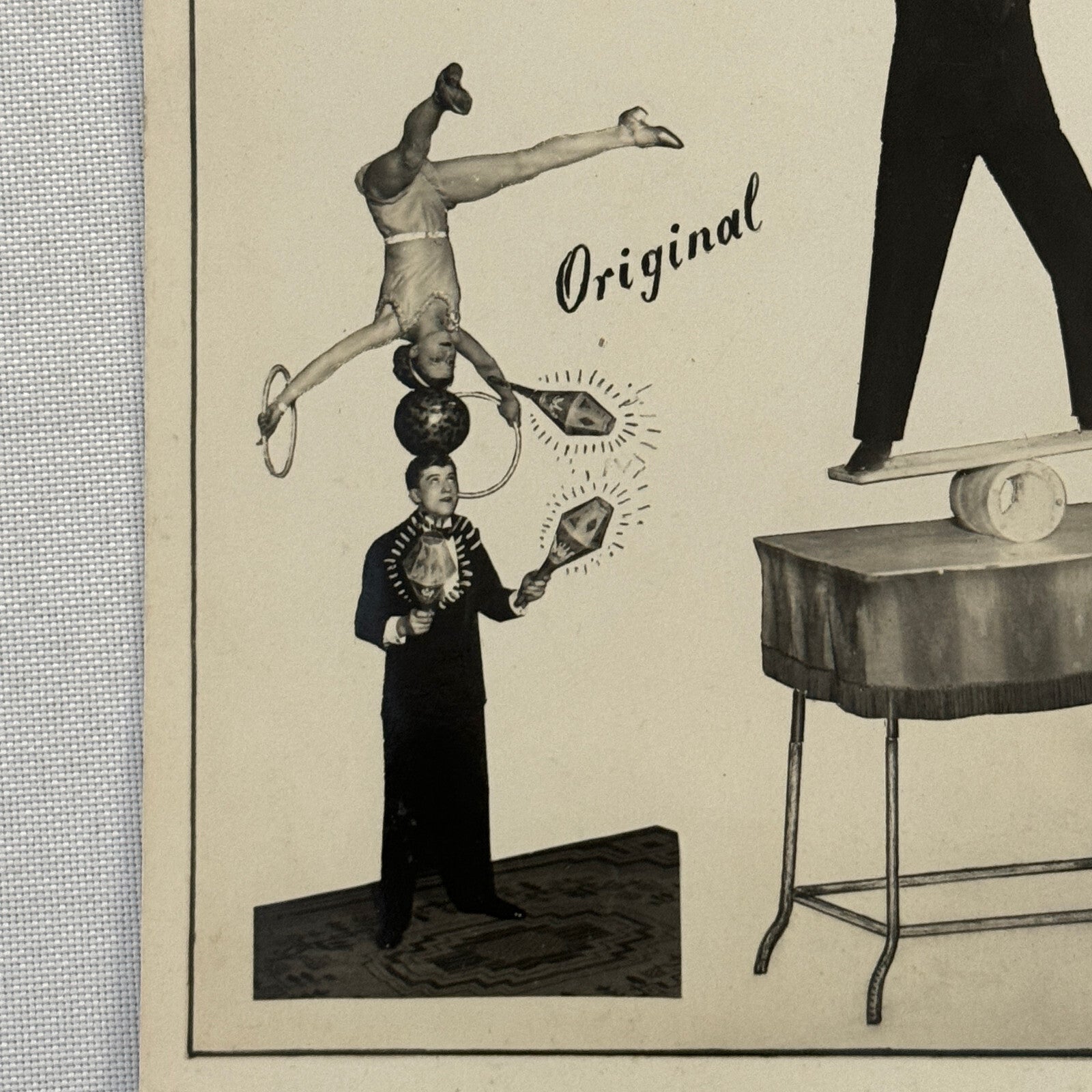 Vintage Circus Performer Act Photo Photograph The Juvelys Juggling Acrobats