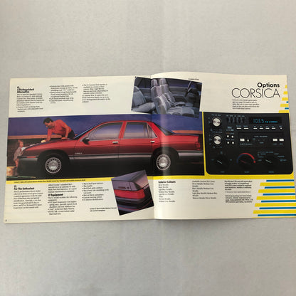 1987 Chevrolet Corsica Sales Brochure Catalog Advertising
