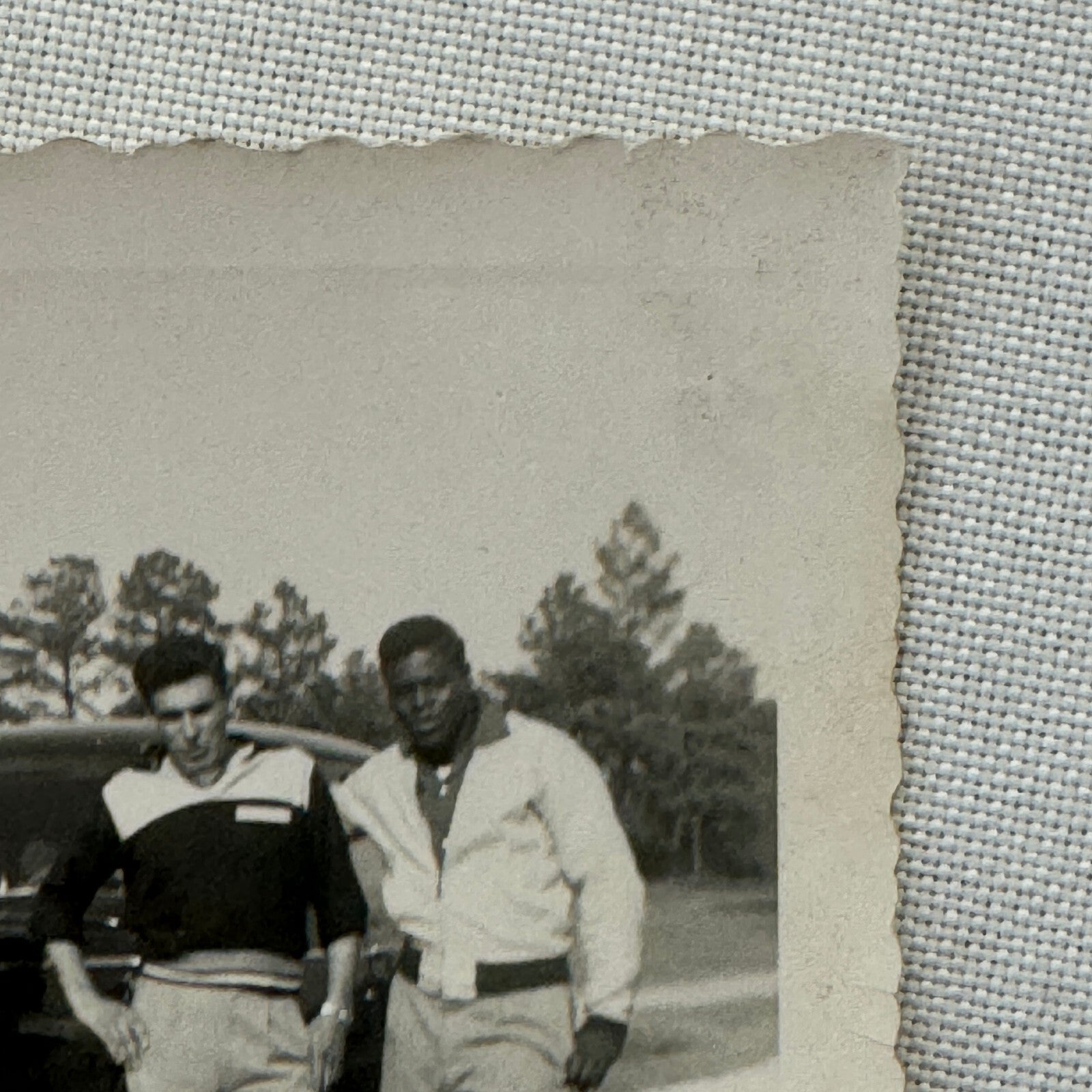 Men with Vintage Car Photo Photograph Print
