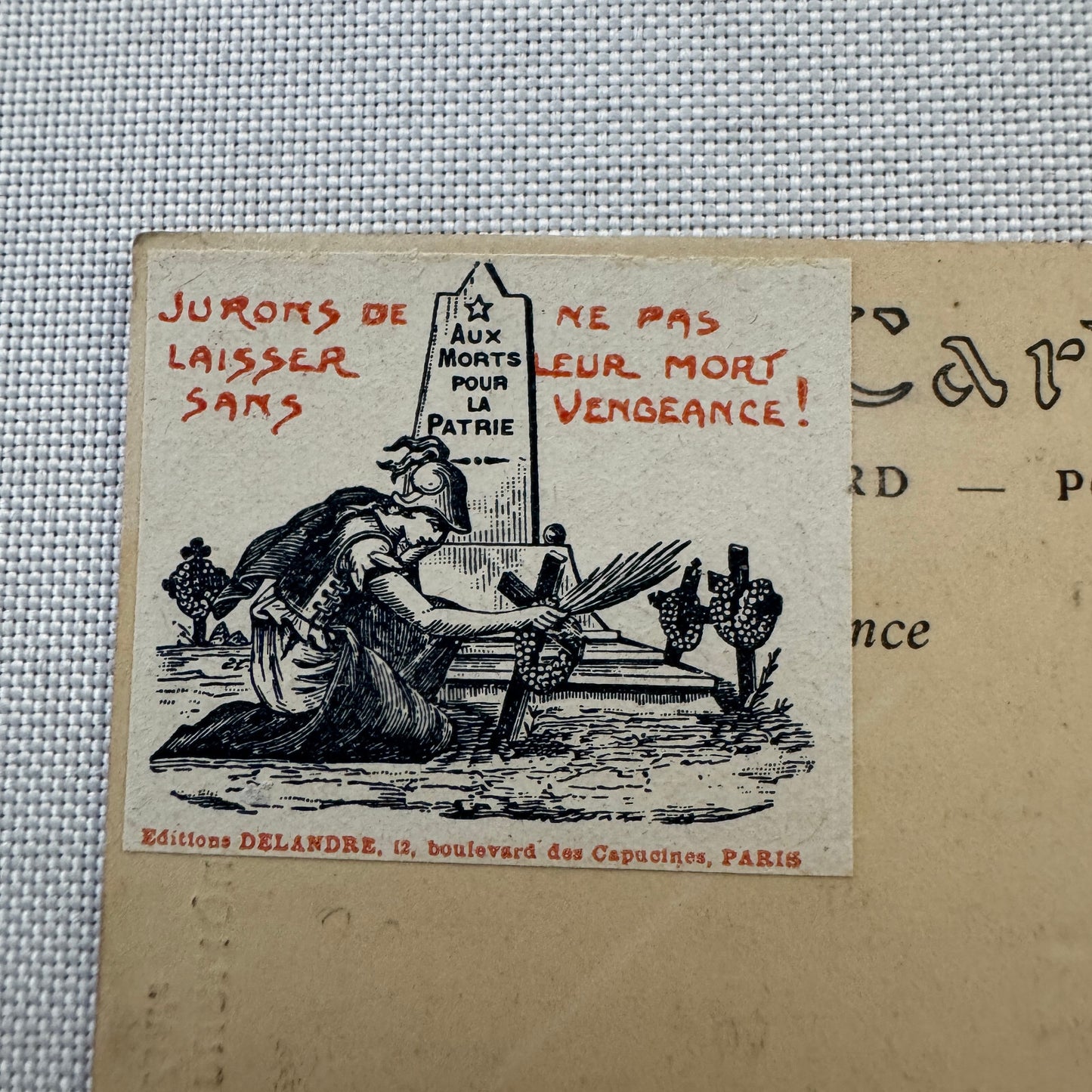 Vintage Zeppelin Airship Dirigible Postcard Post Card French Republique Military