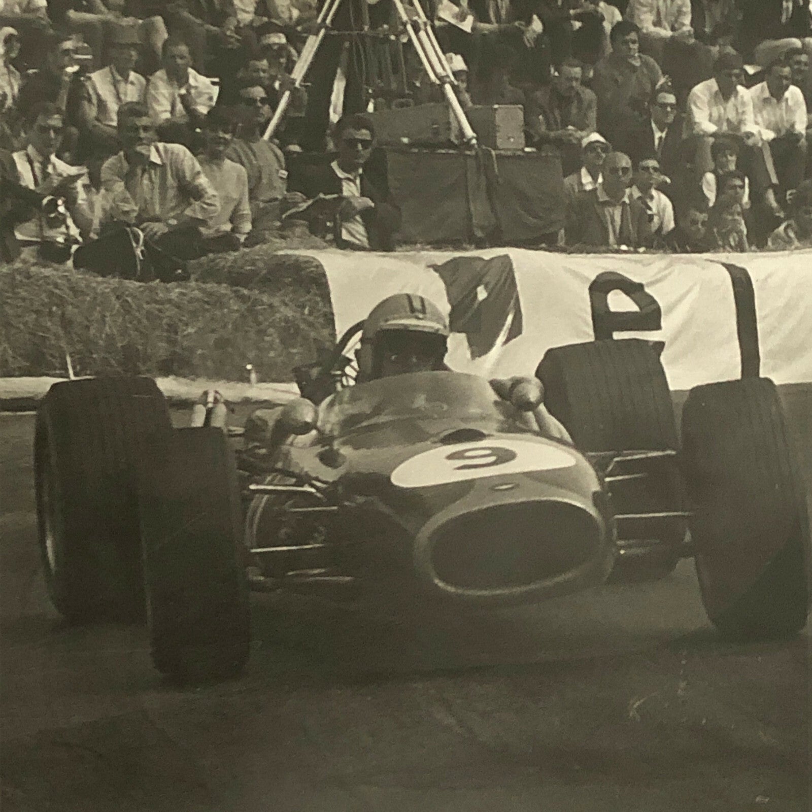 Vintage Racing Car Driver Photo Photograph Print 