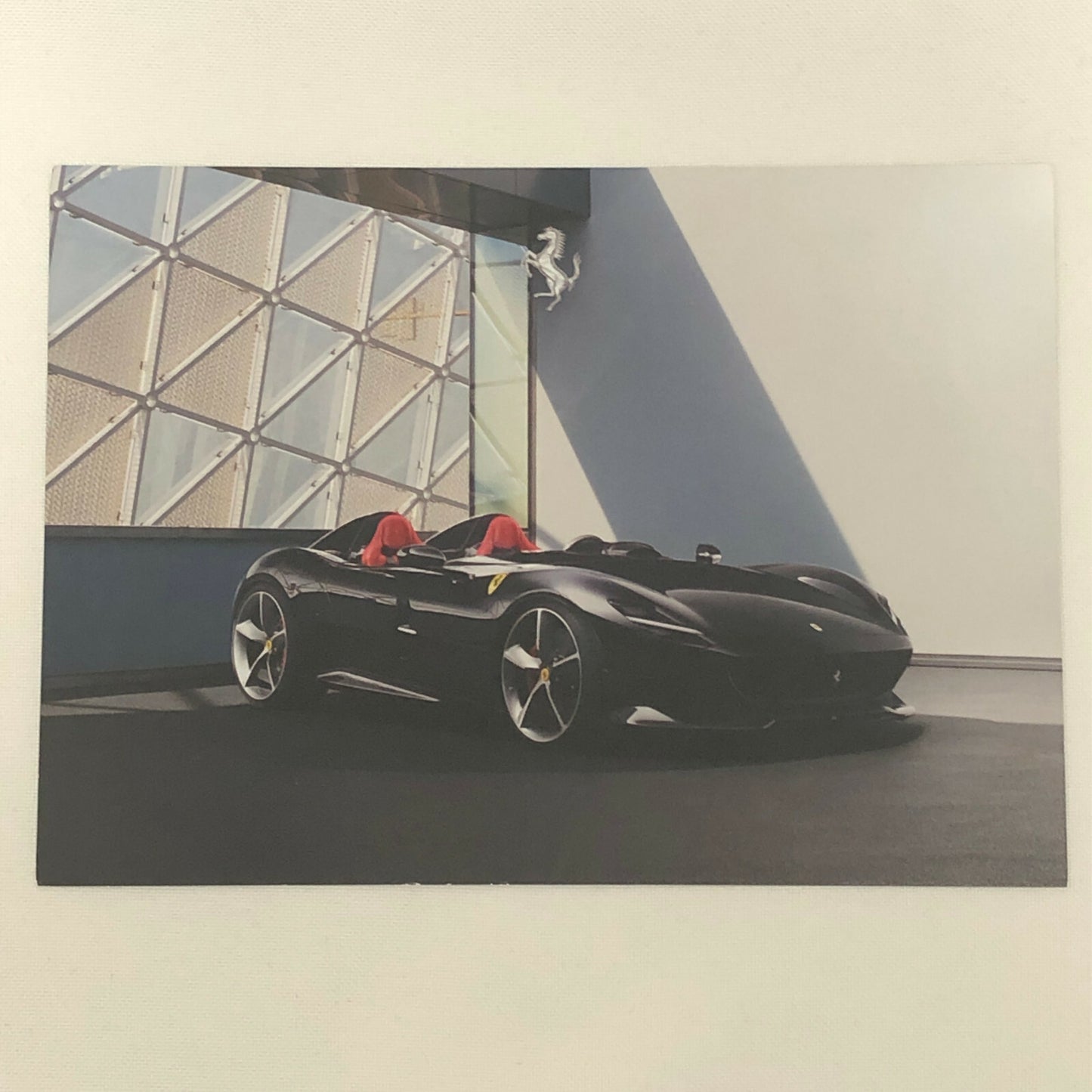 Ferrari Monza SP2 Advertising Card Postcard Brochure 