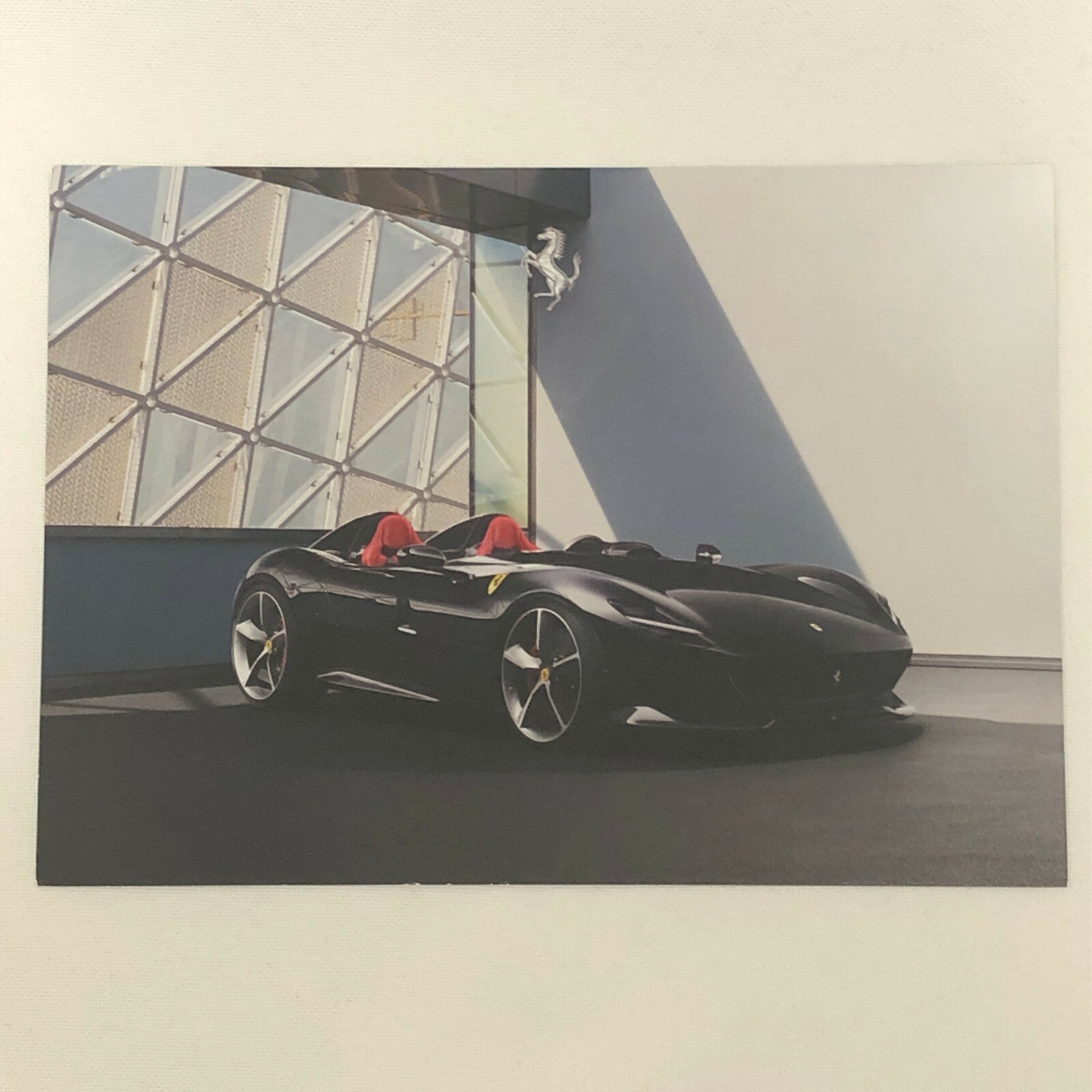 Ferrari Monza SP2 Advertising Card Postcard Brochure 