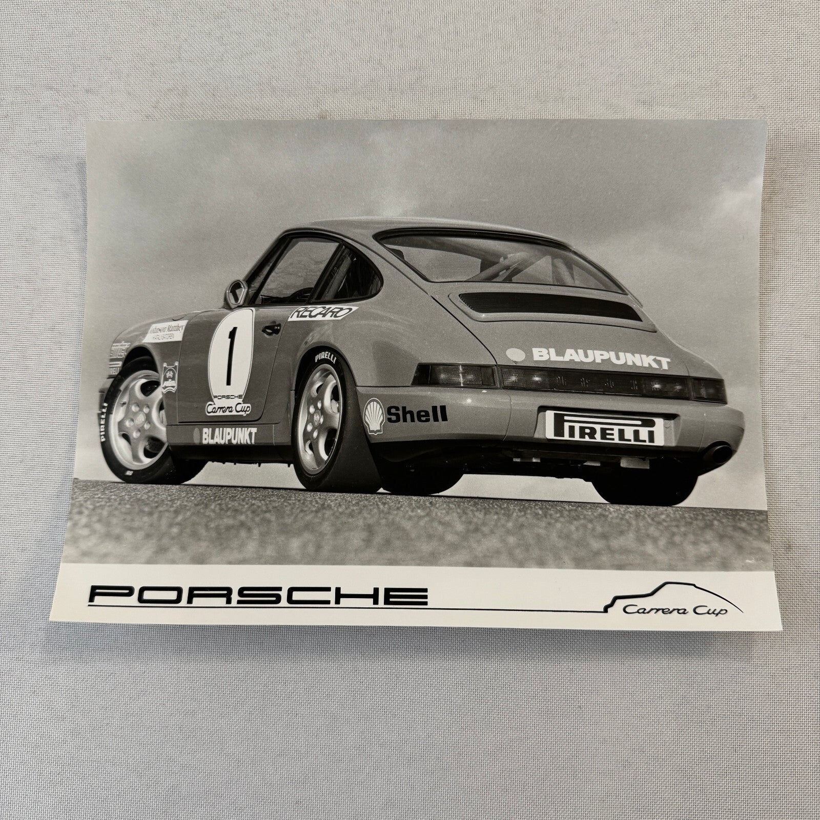 Vintage Porsche 911 Carrera Cup Racing Car Factory Press Photo Photograph Print