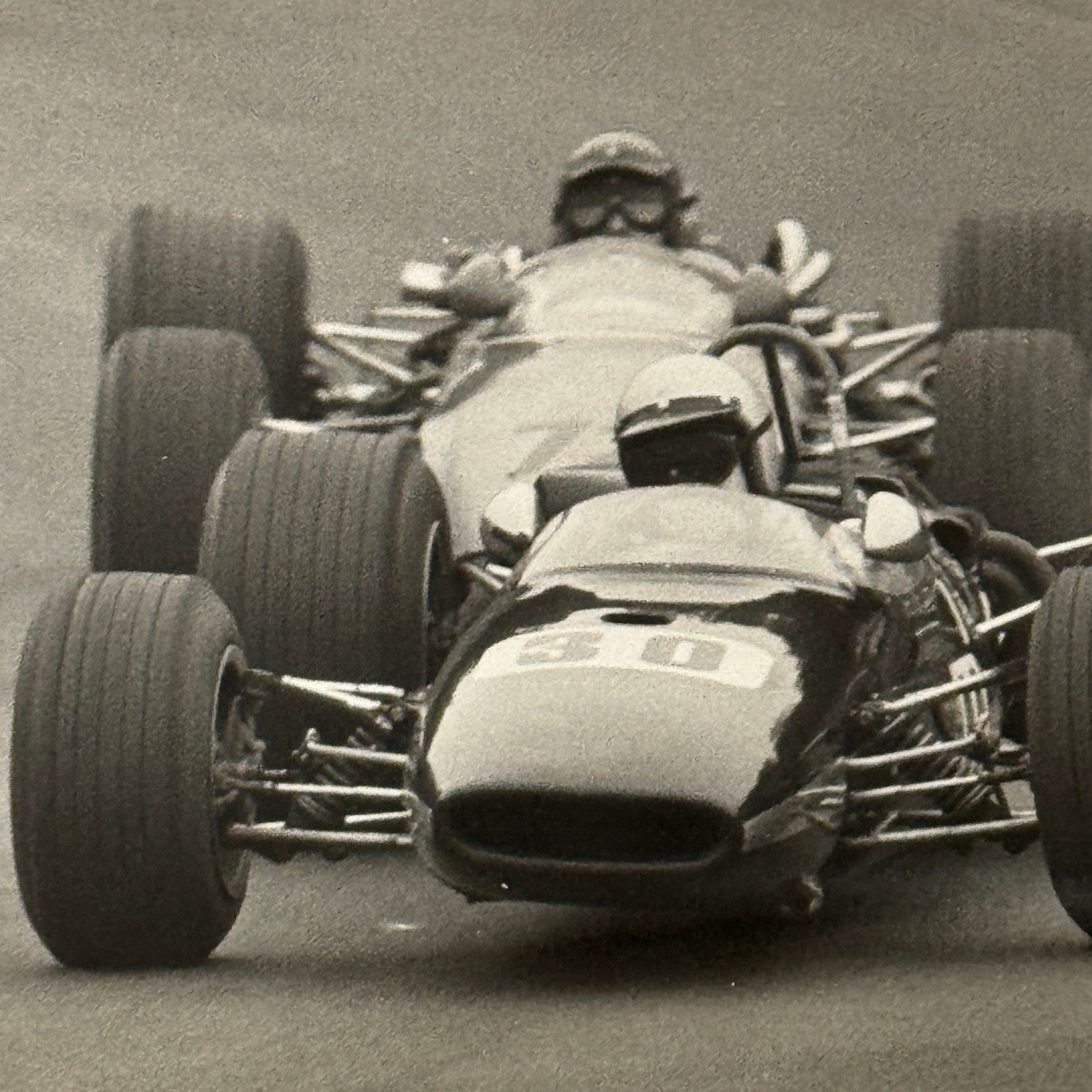 Vintage Car Racing Photo Circuit Mont Tremblant Quebec Photograph 1969