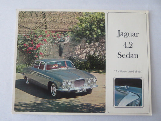 Vintage Jaguar 4.2 Sedan Sales Brochure Catalog