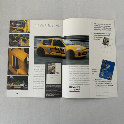 Renault Sport Racing Brochure GERMAN Text Renault Megane Cup Formula +