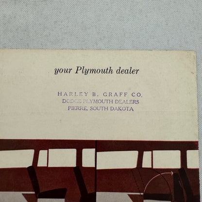 1956 Plymouth Suburban Station Wagon Sales Brochure Sport Custom De Luxe