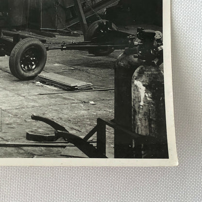 Vintage Photograph of a Factory with Workers Denmark Ergo Trailer Industrial