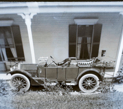 Vintage Photo Negative Antique Car Automobile Vintage Photograph