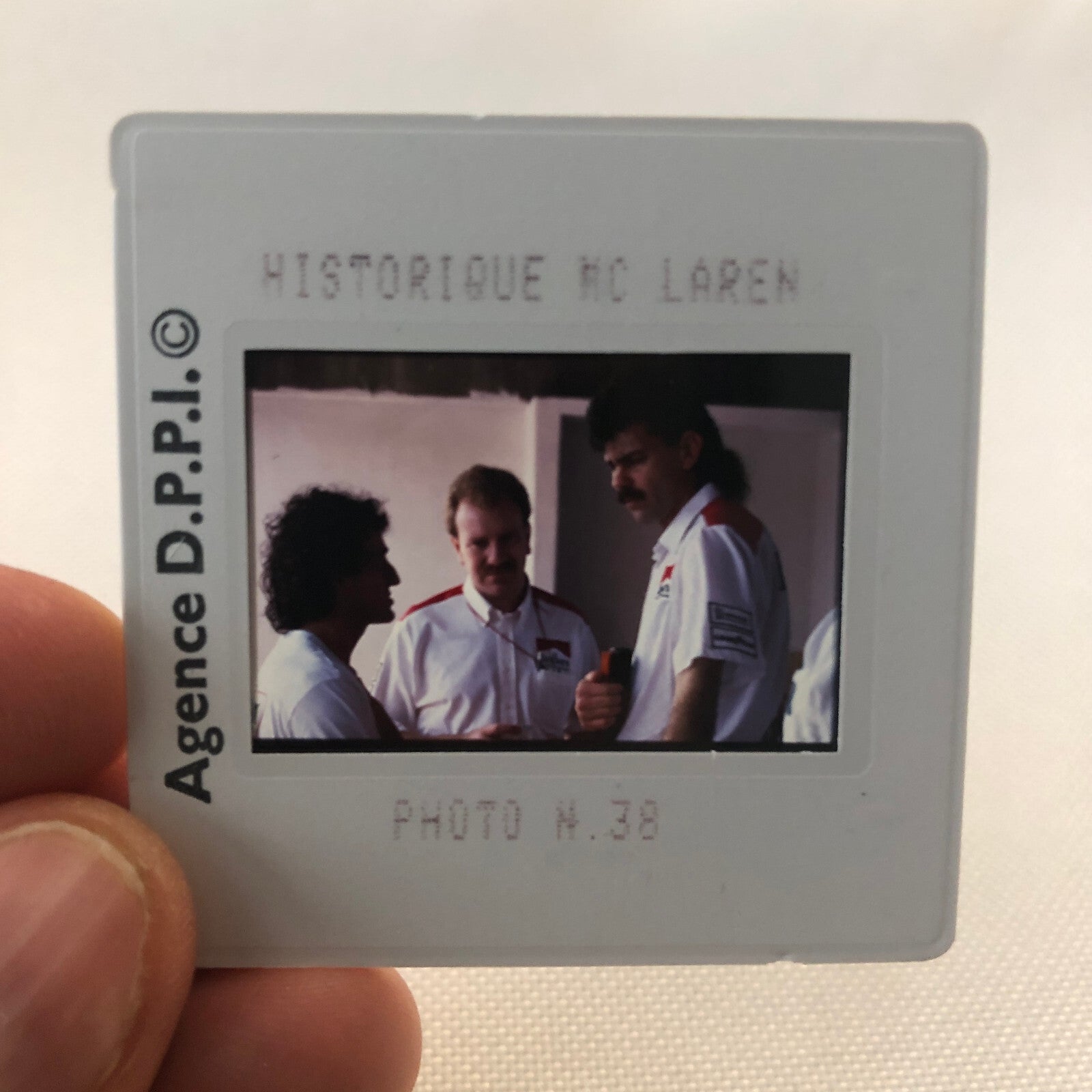 Alain Prost Gordon Murray McLaren Racing F1 Formula One 35MM Photo Slide