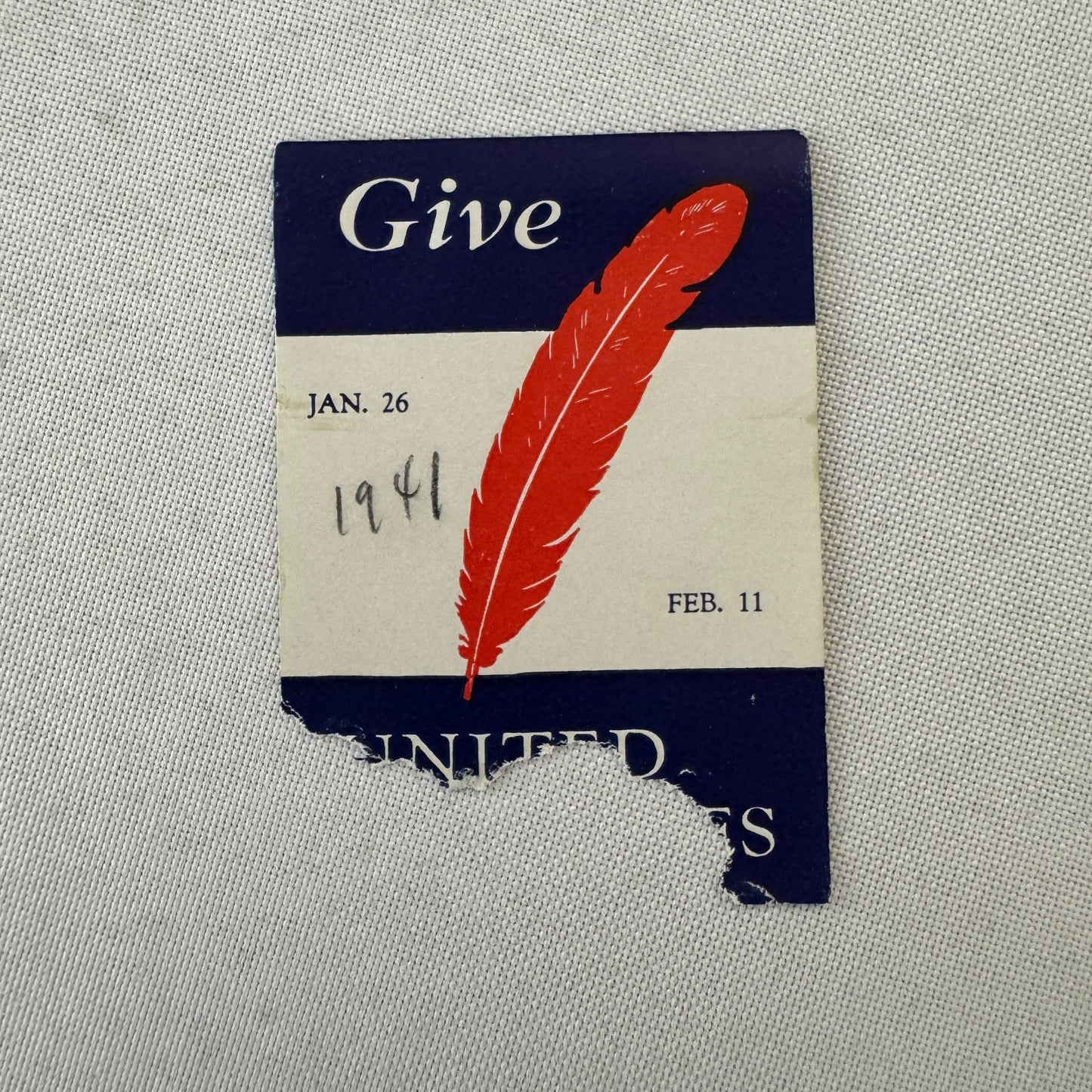 Give United Charities Charity Vintage Label Lot 40x 1941