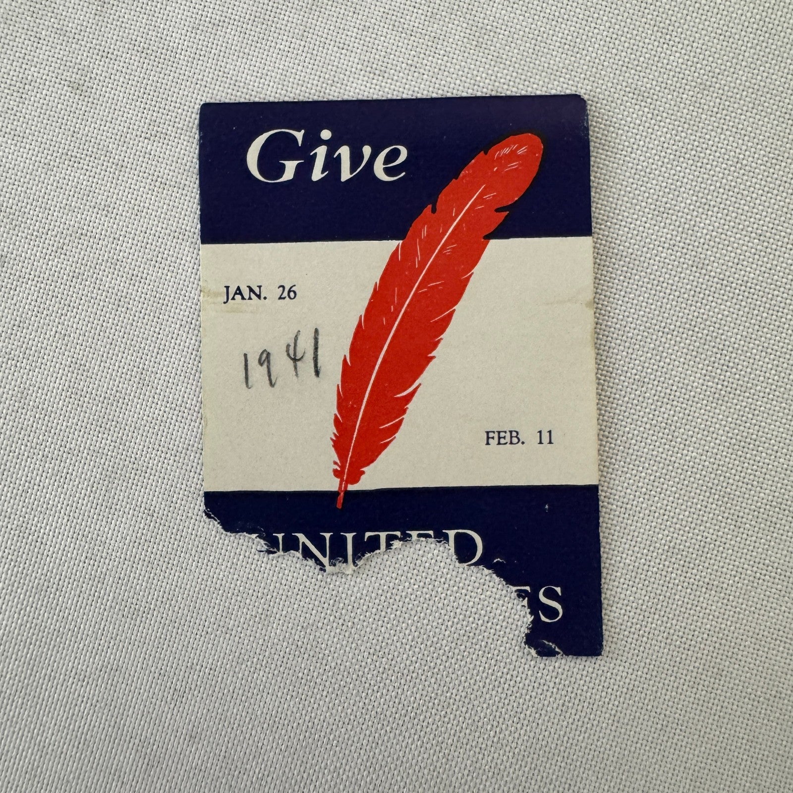 Give United Charities Charity Vintage Label Lot 40x 1941
