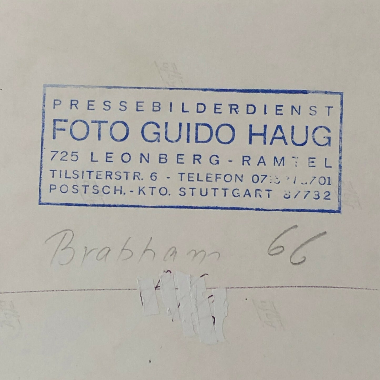 Vintage Racing Photo Photograph Jack Brabham 1966