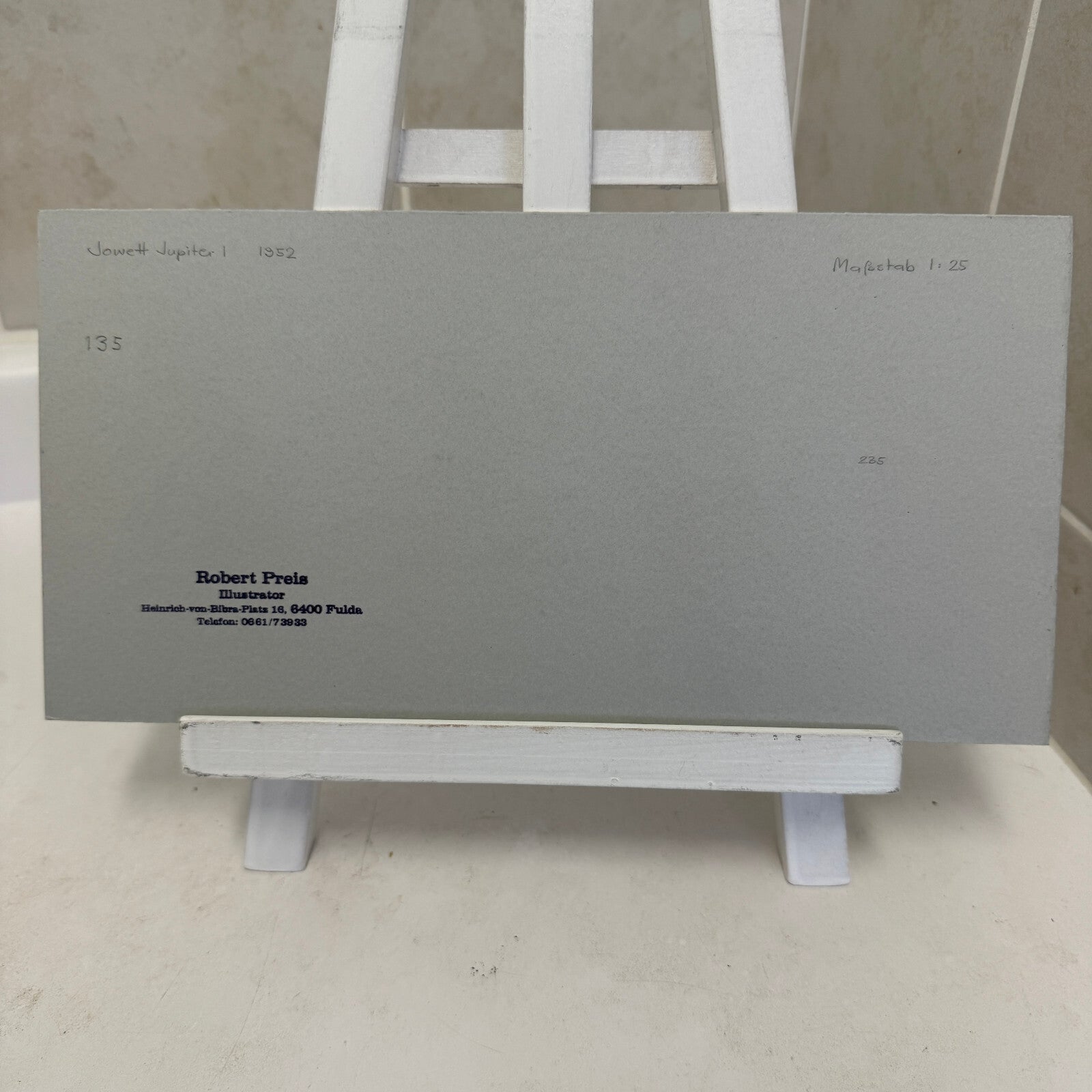 1952 Jowett Jupiter I Roadster Automobile Illustration Art Drawing Hand Drawn