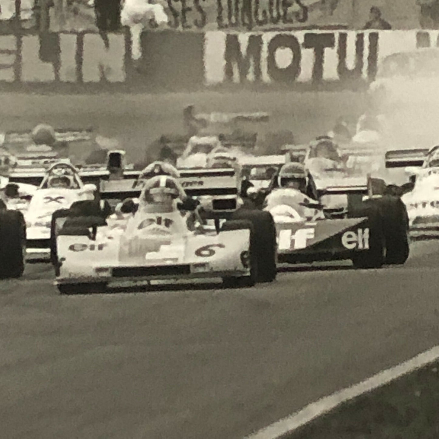 Vintage 1975 Formula 2 F2 Racing Photo Photograph Nogaro Grand Prix Cars 