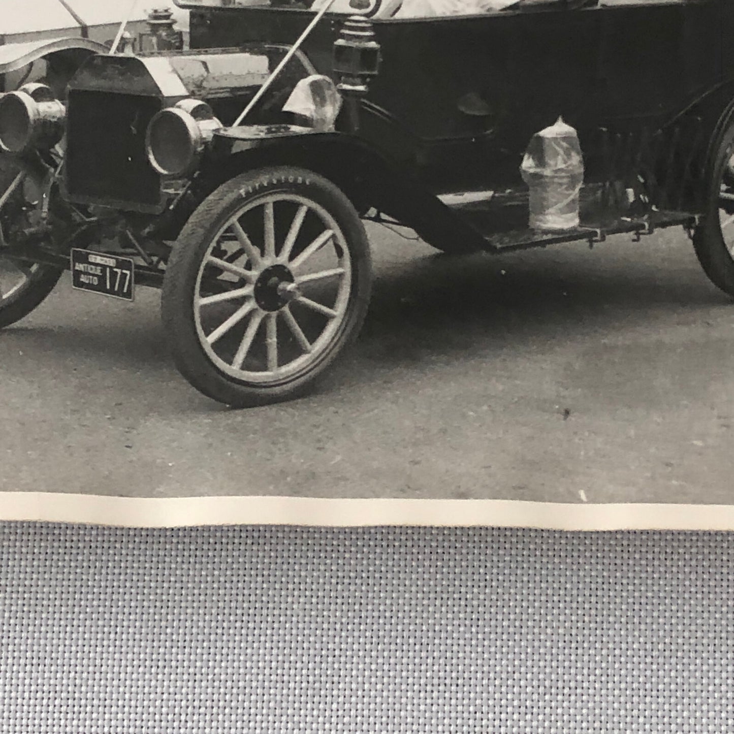 Antique Car Automobile Photo Photograph Print - Veteran Car Rally or Parade ? 