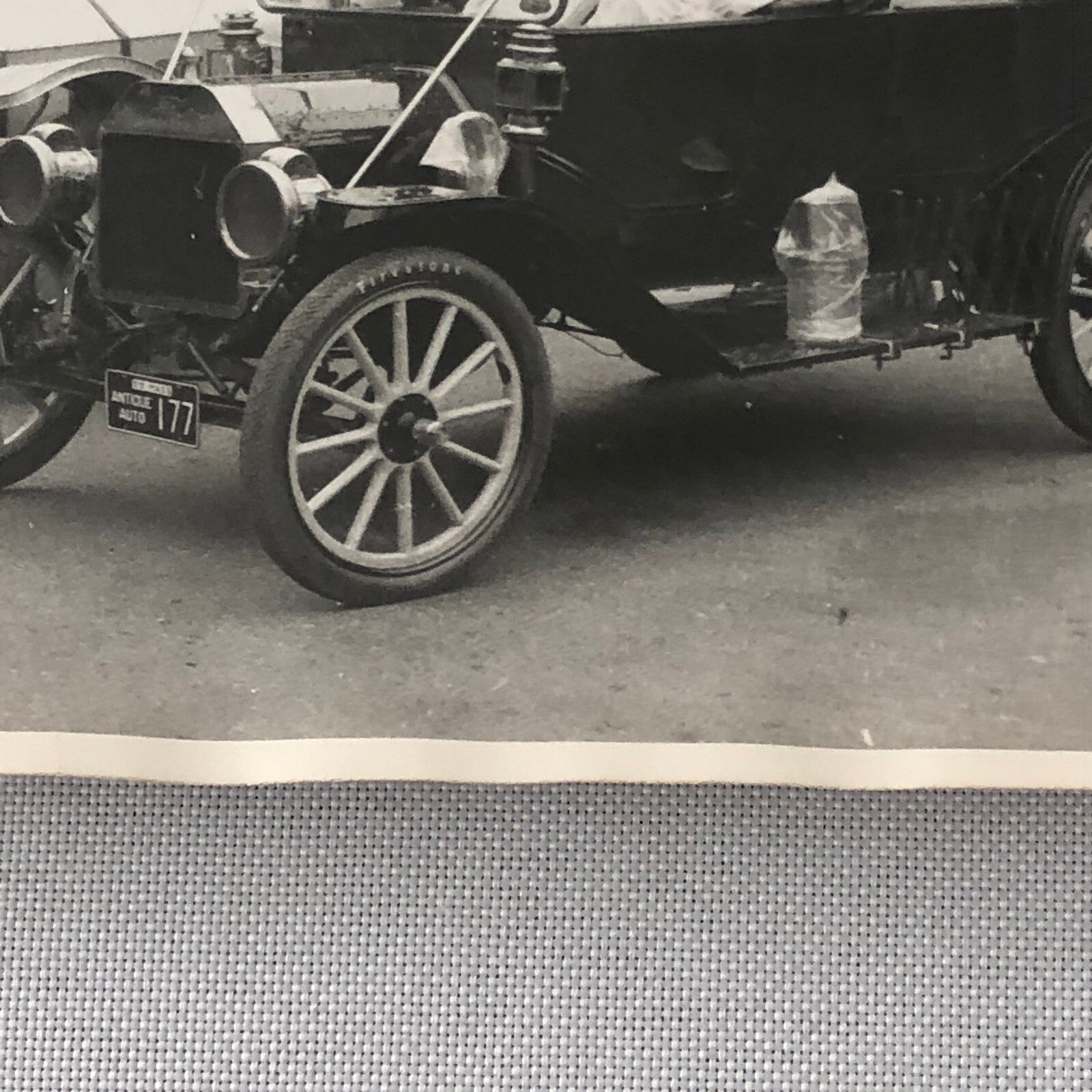 Antique Car Automobile Photo Photograph Print - Veteran Car Rally or Parade ? 