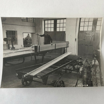 Antique Vintage Factory Company Photo Photograph ERGO Trailer Denmark Worker