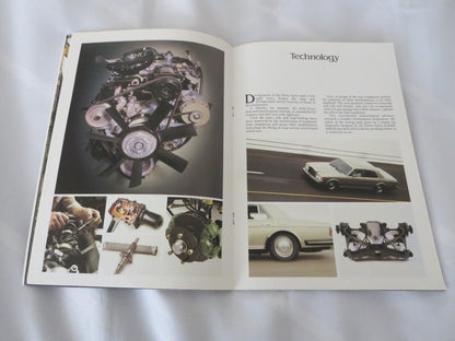 1981 Rolls Royce Silver Spirit & Bentley Mulsanne Sales Brochure Catalog