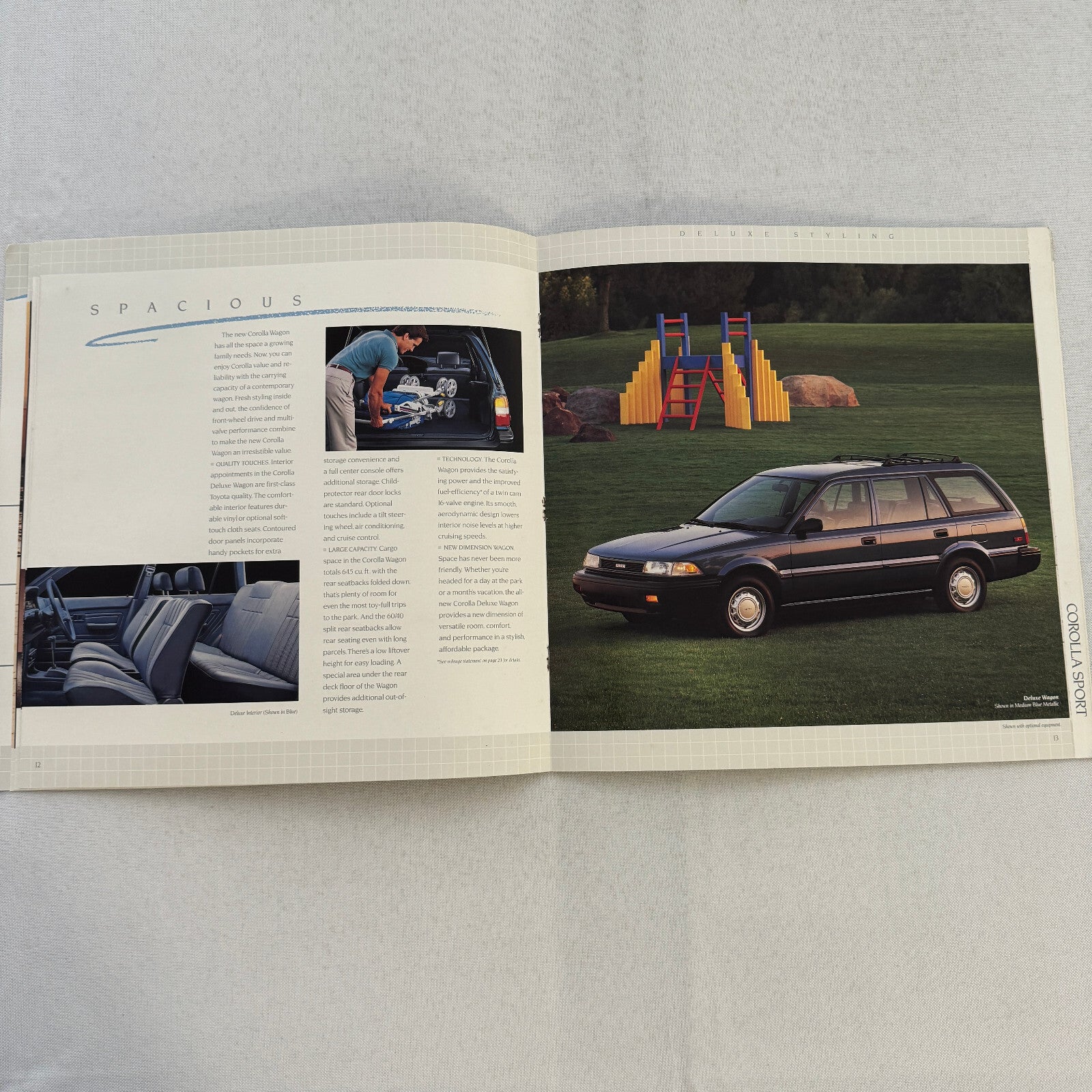 1988 Toyota Corolla Car Sales Brochure Catalog Sport Wagon Sedan GT-S SR5