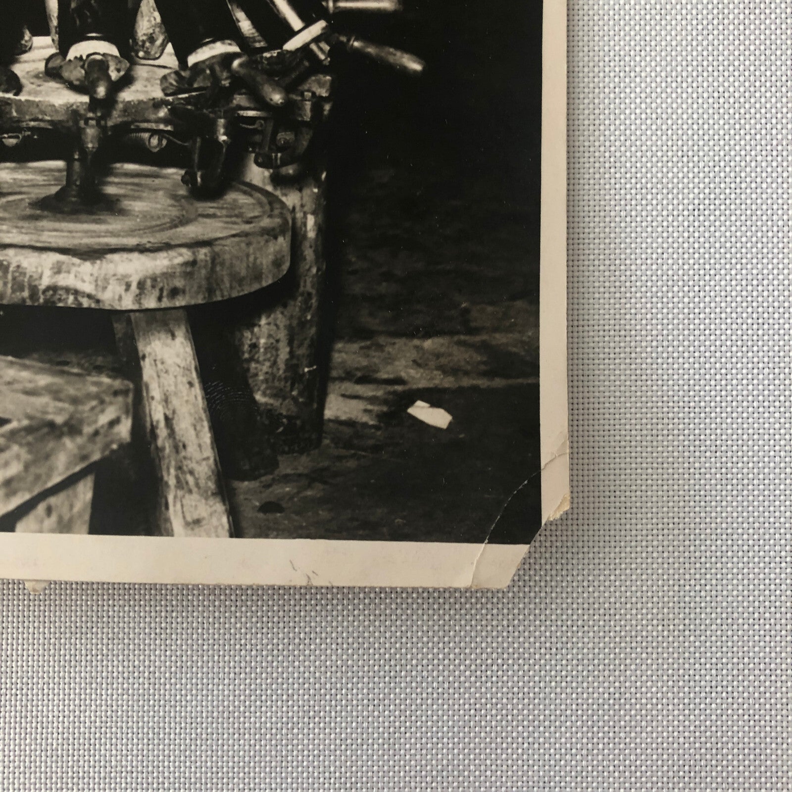 Press Photo Photograph Moussec Wine Maker Winery Wine Bottles 1934