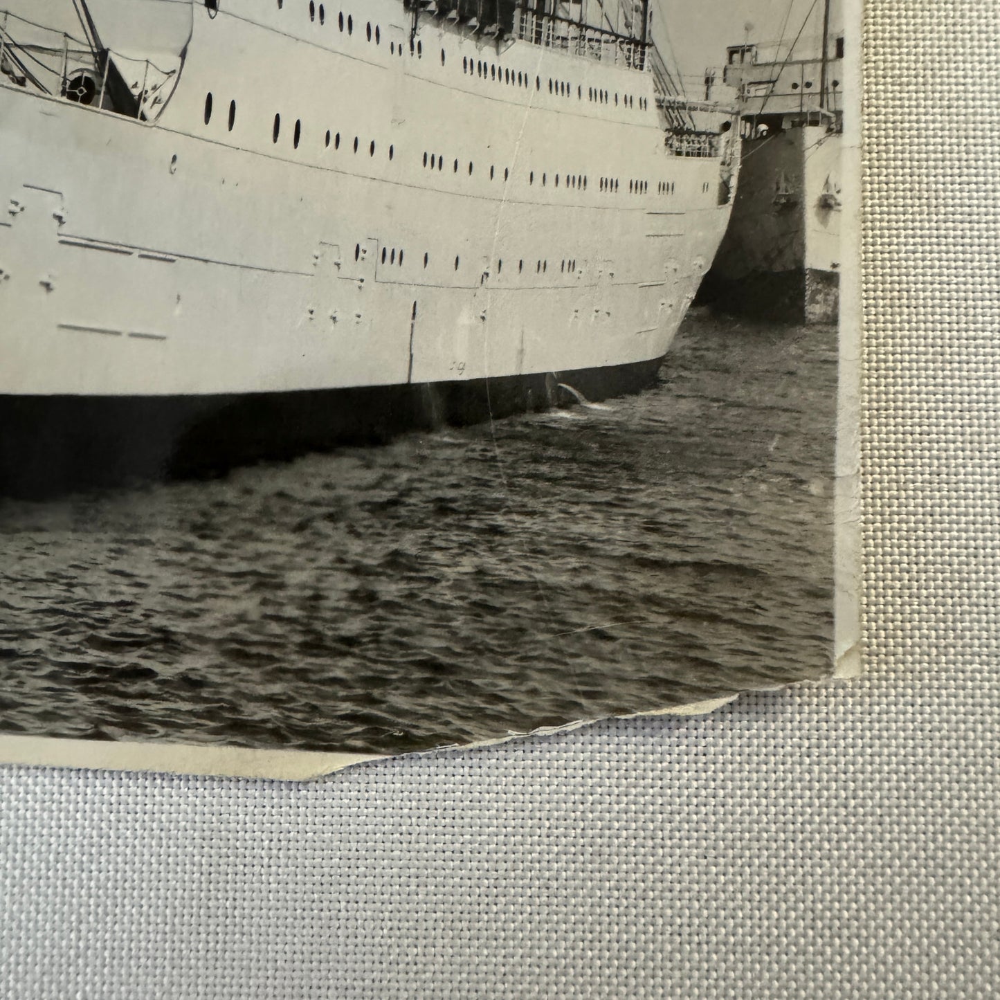 Vintage Ship Boat Photo Photograph Print RMS Lady Somers Montreal Maiden Voyage